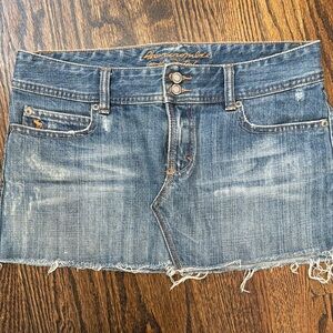 Abercrombie & Fitch Blue Denim Mini Skirt